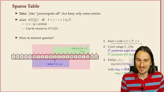 COMP526 9-4 §9.3 Sparse table RMQ