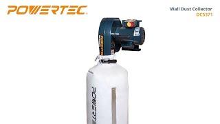 Best Wall Mounted Dust Collector System POWERTEC (DC5371) - Woodworking Tools & Accessories