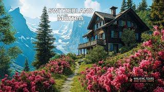 Discovering Murren  A Swiss Village Walking Tour in Enchanting Switzerland - Relaxing 4k video