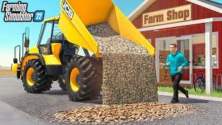 OUR "ROCKY" START $80,000 JCB DUMP TRUCK ON FLAT SURVIVAL - Farming Simulator