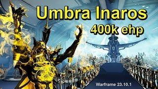 Warframe: Umbra Inaros 'Melee Volt' build (400k ehp + max speed)