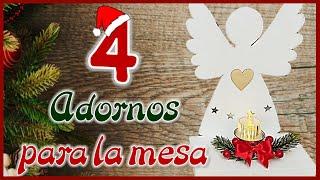 4 LINDOS ADORNOS NAVIDEÑOS PARA LA MESA - Christmas crafts for the table - VELEROS NAVIDEÑOS