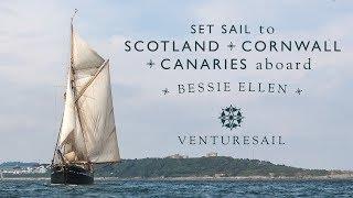 Classic ship Bessie Ellen. Sailing holidays in the Hebrides, Cornwall and Canary Islands