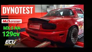 DynoTest - Mx-5 NA - M.D. Engineering - 129hp