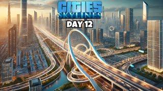 BUILDING BIGGEST BRIDGE IN MY CITY | DAY 12 | CITY SKYLINES GAMEPLAY #12