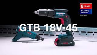 Bosch Cordless Drywall Screwdriver: GTB 18V-45 Professional