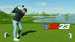 WE DID A MATCH AT THIS BEAUTIFUL ISLAND COURSE IN PGA TOUR 2K23...