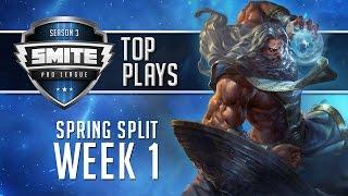 SMITE Pro League 2016 - Week 1 Top Plays (Spring Split)