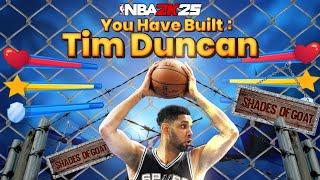 NBA 2K25 Tim Duncan Build 60 to 99 OVR No Money Spent + No MyCareer in 1 Video