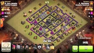 Artimen 3 star Hog attack TH9 vs TH9