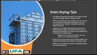 UFA Grain Handler Dryer & Dryer Master Control Webinar