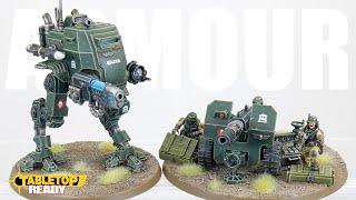 How To Paint Cadian Sentinels and Weapon Ordnance / Combat patrol / Warhammer 40k