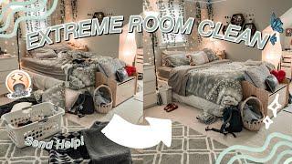 EXTREME ROOM CLEAN! Very Satisfying!! Before and After Transformation!