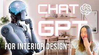 How to use ChatGPT for interior design | Is AI going to replace a designer?