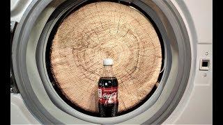 Experiment - Piece of Wood and Coca - Cola - in my Washing Machine