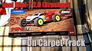 Losi Mini-T 2.0 (2020) Brushed version @ Maximus RC Carpet track.