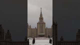 Москва | МГУ | съёмка на mavic dji air 2 #mavic #moscow #travel #shorts