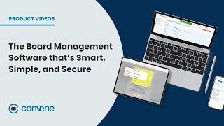 Convene — The Board Management Software that's Smart, Simple, and Secure