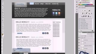 Website layout coding tutorial from PSD into XHTML and CSS