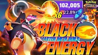 SPAM UNITE MOVE EVERY MINUTE WITH THIS INSANE BLACK ENERGY META BUILD OF CHARIZARD! | Pokemon Unite