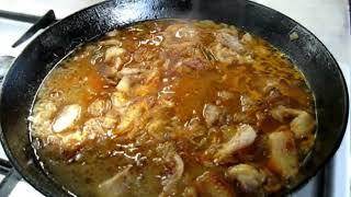 Тушим макароны с мясом в сковороде