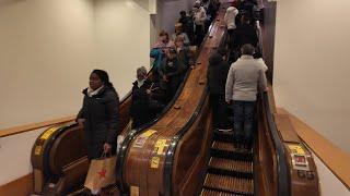 Riding Vintage Wooden Escalators in NYC Macy’s Herald Square