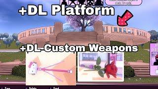 +DL platform and Custom Weapons (Hello kitty wand and more)/#yanderesimulator #2023 #game #tutorial