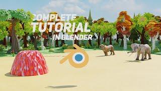 How to make Animal Crossing fountain Animation in Blender | Complete Tutorial | (in Hindi)