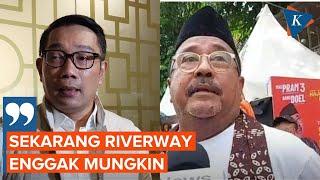 Rano Karno Anggap Janji RK Sediakan "Riverway" untuk Atasi Macet Tak Realistis