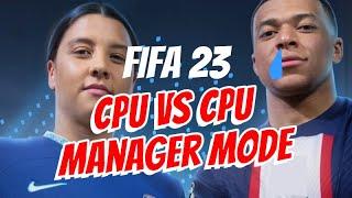 FIFA 23 How to Get CPU vs CPU in Manager Mode