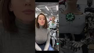 Russian girl live streaming with robot. Bigo live | tango live | periscope live # trending