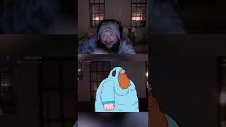 Caseoh reacts to his animation #caseoh #shorts #memes #funnyclips #gaming #twitch #viral #clips
