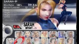 Virtua Fighter 4: Evolution (Arcade mode, Beat Dural) - Speedrun - PS2 Emu/Very Easy/Sarah - 3:29:31