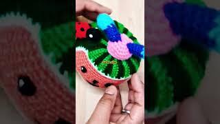 Handmade watermelon  #trending #shorts #ytshorts #diy #crochet