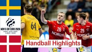 Sweden Vs Denmark Handball Highlights EHF Euro Cup 2026