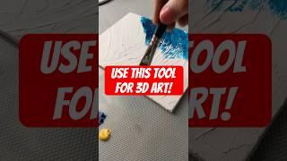 STOP Using the Wrong Tool for 3D Art and Try Palette Knife Instead! #art #acrylicpainting