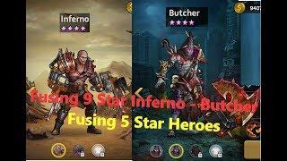 Zombie Strike - SRPG | Fusing 9 Star Inferno | 9 Star Butcher | 5 Star Heroes