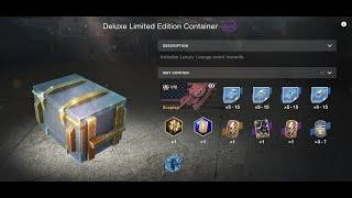 Opening x10 Deluxe Limited Edition Container | Luxury Lounge | WoTBlitz