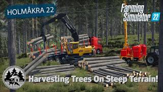 FORESTRY WITH THE PONSSE & YARDER! | FS22 | Forestry | Holmåkra 22 | Timelapse | E26