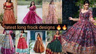 Trending long frock models new ️|| latest frock design 2024 #longgowndesign #fashionfolio