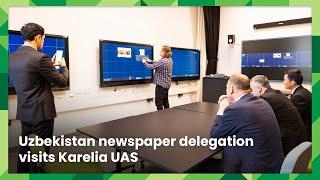 Uzbekistan newspaper delegation visits Karelia UAS