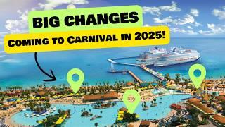 6 big changes coming to Carnival Cruise Line in 2025