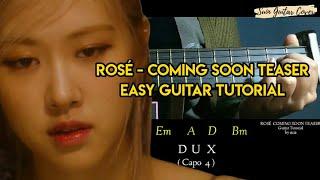 ROSÉ - ‘GONE’ EASY GUITAR TUTORIAL | Chords + Strumming | Suin