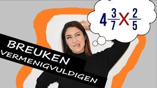 Juf Simmie legt uit | BREUKEN VERMENIGVULDIGEN | rekenen | groep 7/8