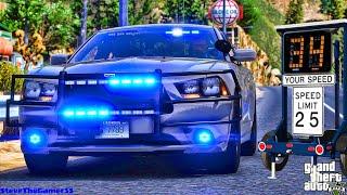 Playing GTA 5 As A POLICE OFFICER Highway Patrol| GSP|| GTA 5 Lspdfr Mod| 4K