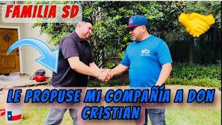 Le propuse a Don Cristian quedarse con la compañía 