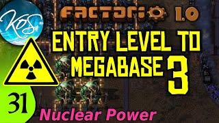 Factorio 1.0 Entry Level to Megabase 3, Ep 31: NUCLEAR POWER  & POWER ARMOR - Guide, Tutorial