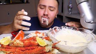 ALASKAN KING CRAB LEGS | Creamy Alfredo Sauce