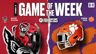 CLEMSON VS. NC STATE SIM | EA CFB 25 GAME OF THE WEEK 