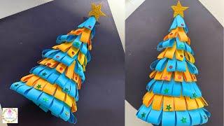 DIY Paper Christmas Tree | How To Make a 3D Christmas Tree | Christmas Decor